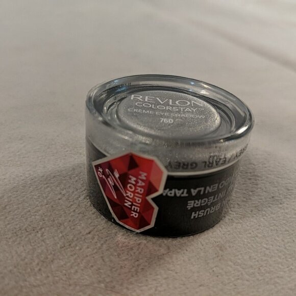 Revlon Colorstay Creme Eye Shadow 760 Earl Grey Silver 0.18oz 5.2g Cream NEW - Picture 2 of 6